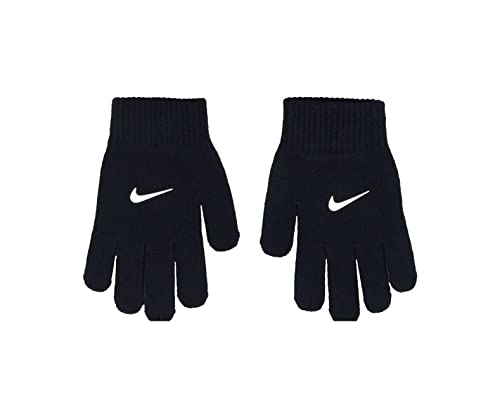 Image of Nike Big Kids' Elite Beanie and Gloves Set (One Size, Black /White)
