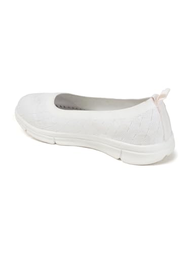Image of Carlton London Women's Textured Knit Comfort Ballet Flats