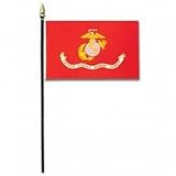 Marine Corps Miniature Flag (4 in. x 6 in.)