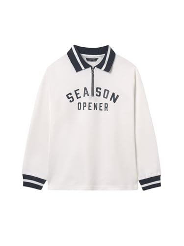 Mayoral Pullover Zipper for Boys Cream