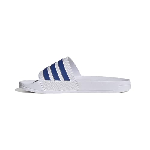 adidas Unisex Adilette Shower Slides, ftwr white/team royal blue/pure ruby, 42 EU – Ansicht 2
