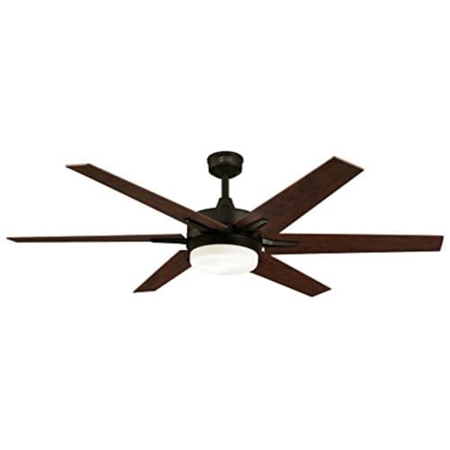 Westinghouse 7207800 Cayuga 60-Inch Black-Bronze Indoor Ceiling Fan, Dimmable LED Light Kit with Opal Frosted Glass