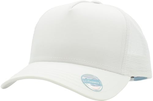 Image of KBETHOS Classic 5 Panel Cotton Twill Mesh Trucker Cap with Adjustable Snapback