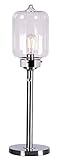 Kenroy Home Rustic Table Lamp ,28 Inch Height,8 Inch Diamete with Chrome Finish