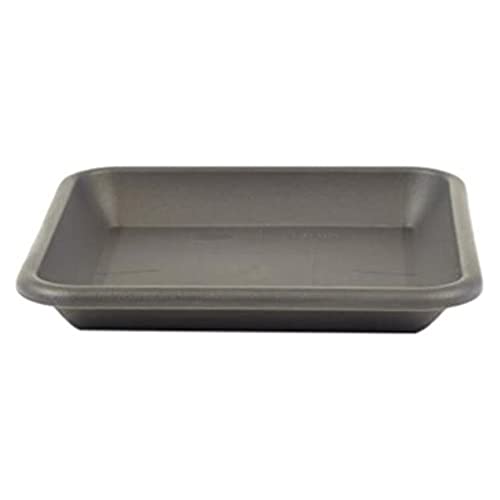 greemotion Blumentopfuntersetzer Jana in Anthrazit-Grau - Blumen-Untersetzer eckig für Pflanzkübel - Pflanzenuntersetzer quadratisch aus Kunststoff - Pflanzen Untertopf 28 x 28 cm