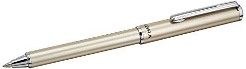 Image of Zebra SL-F1 Mini Ballpoint Pen, 0.7 mm, Silver Body, Black Ink (BA55-S)