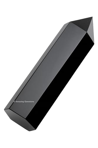 Image of Amazing Gemstone Large Shungite Crystal Towers ~ Natural Healing Crystal Point Obelisk for Reiki Healing and Crystal Grid (5.5 inch to 6 inch INCH)
