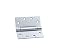 Global Door Controls 4.5 in. x 4.5 in. Brushed Chrome Steel Spring Hinge - Set of 3