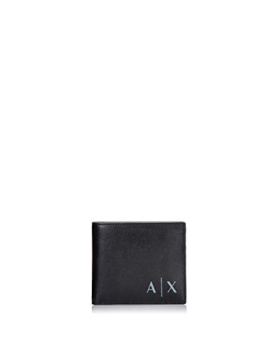 Armani Exchange Logo Credit Card, Portefeuilles homme, Noir (Black), 9.8000000000000007x1.8x11.2 cm (B x H T)