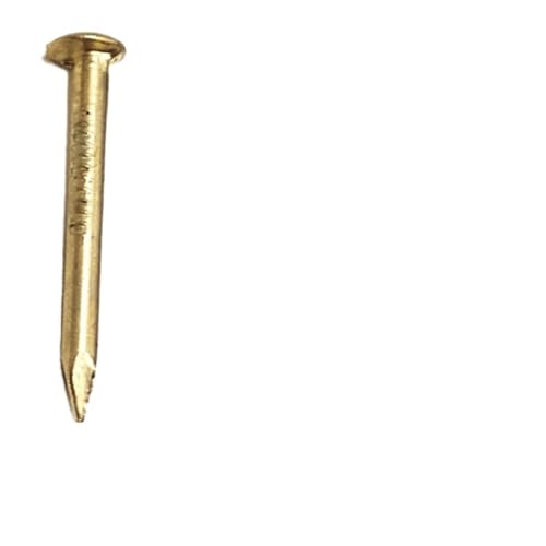 NoZem 100-200 pièces Or Argent Antique Laiton Bronze Fer Petite Mini tête Ronde Fil Clou for boîte à Bijoux matériel Attaches (Color : Golden 1.1x8mmx200)