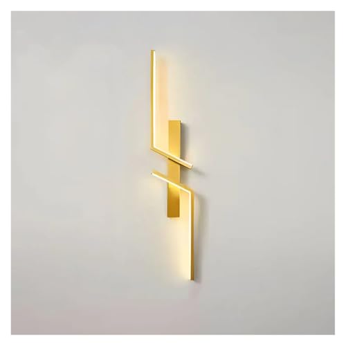 Aplique for escaleras pasillo y dormitorio con iluminación LED oro negro estilo nórdico