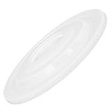 TOGEVAL Tapa para Cubo de Basura de Jardín 40 CM Tapa de Plástico Blanca para Cubo de 40 Litros Accesorio Resistente Cierre Hermético para Uso Exterior y Doméstico