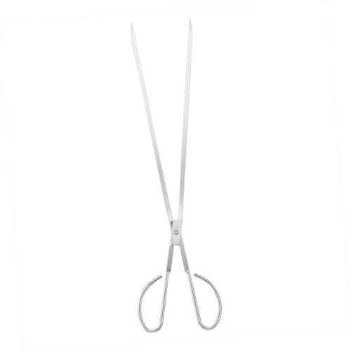LIFKOME Charcoal Tong Stainless Steel Clamp for Bbq and Fireplace Ergonomic Design Lightweight and Portable Charcoal Grabber Pit Tool for Outdoor Cooking and Camping
