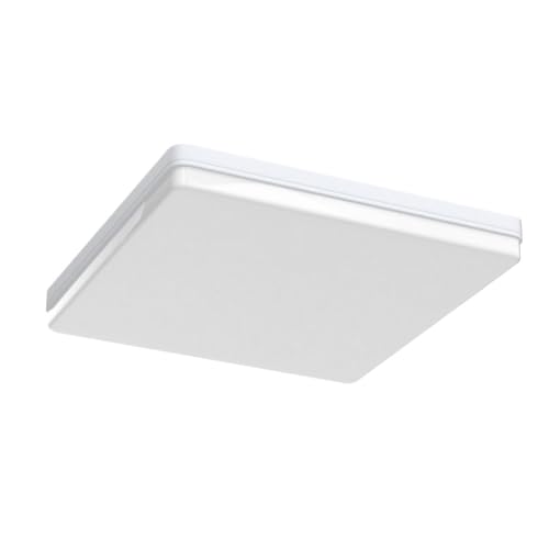 Miniatura 4 de Easy Eagle Led Lámpara De Techo 48w 4800lm Moderna Cuadrada Plafón Luz Led 6500k Lámpara Panel Ip44 Impermeable Para Baño Sala Dormitorio Cocina Oficina Comedor Ø30cm