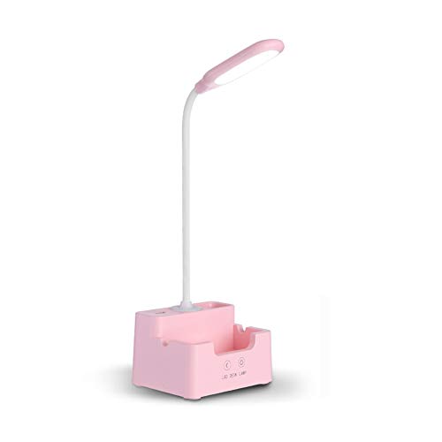 Lampe de bureau LED dimmable rechargeable avec ventilateur et veilleuse