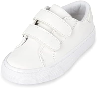 The Children's Place,girls,The Children's Place Toddler Girls Sneakers,Uniform Low Top Sneakers,White,4 Toddler