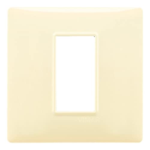 Vimar Serie Piatto – Placca 1 Modulo Tecnopolimero Crema