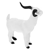 PAMINGONO 仿真山羊装飾品 小さな山羊像 模型デスクトップ用ミニ山羊デコレ