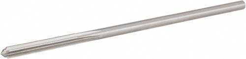 Hertel Chucking Reamer, RH Cut, 0.1970" Diameter, 5" OAL, 1-1/4" Flute Length, Straight-Cylindrical Shank, HSS, 6 Flute