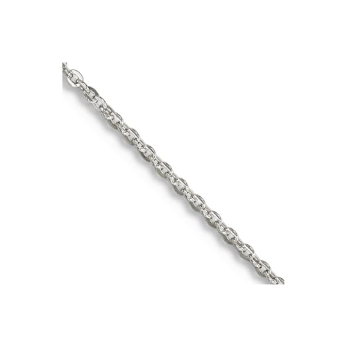 Chaîne plate en argent sterling 925 de 1,15 mm pour pendentif et sautoir