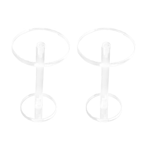 PIXZCSA Socle décoratif cylindrique en acrylique, présentoir à bijoux, étagère de rangement, rehausseur pour coiffeuse. Présentoir à bijoux sur pied en – vue 2