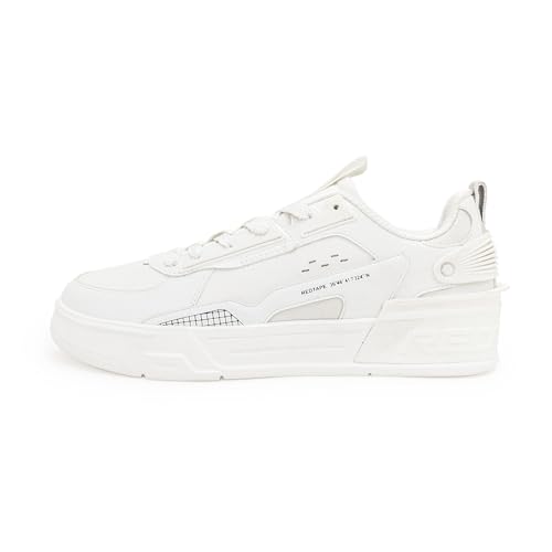 Image of Red Tape Women's Sneakers White Pu Round Lace-Up Easy Movement