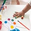 Rocky Mountain Goods Classic Kids Paintbrush Set - 12 Craft Paintbrushes for Watercolors, Art, Oil Painting, Acrylic, School, Touch Ups - Plastic Fun Multi Color Handles with Metal Ferrules #3