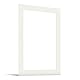 JUNOMI® Passepartout 50x70 cm Außenmaß – für Bildformat DIN A2 (42x59,4 cm) – 1,5 mm Dicke – Farbe Cremeweiß