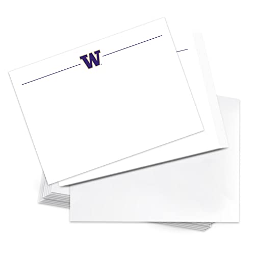 Image of Desert Cactus University of Washington Notecards 10 Pack Stationery Cardstock Includes Envelopes Memo Party Thank You (Notecard 1a)