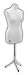 Produktbild LUCCESI Schneiderpuppe | Damen/Herren | Größe/Size: von 34-36 bis 50-52 | weibliche Büste L (40-42) | Bezug Creme-Weiss | Standfuss Chrom