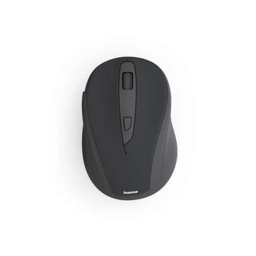 Hama WM-400 Souris sans Fil Ergon Optique 6 Boutons sans Bruit de clic Noir