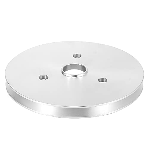 X AUTOHAUX Vehicle Crankshaft Pulley Short Water Pump Single Groove Crank Pulley for Chevy SBC 350 Engine