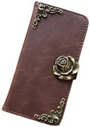 Gothic Floral Rose Phone Leather Wallet case for iPhone X XS XR 11 12 13 14 15 16 Pro Max Galaxy S24 S23 S22 S21 S20 Ultra Note 20 10 Plus Mn2100