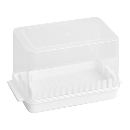 Cortador de mantequilla | Caja de queso hermética para frigorífico, herramienta de corte con contenedor, accesorios de cocina extraíbles para armario de almacenamiento refrigerador