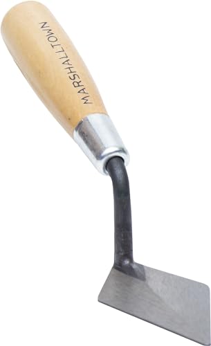 Archäologiekelle 46 114S - Starre London Style Spitzkelle - Holzgriff, Stahl, 102x51 mm