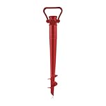 Gesar Auger for Beach Umbrella - Parasol Peg - Beach Umbrella Base - Beach Accessories - Parasol Tip - Beach Umbrella Pegs - (Red)