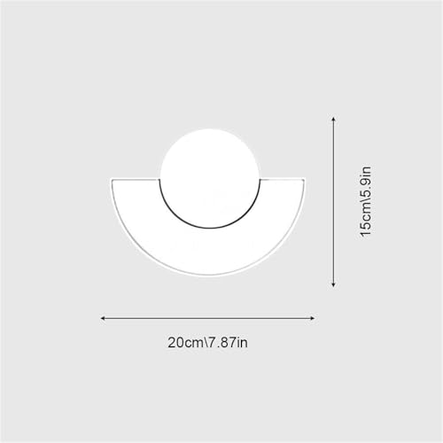 Lampe de mur en verre design géométrique dark pour salon moderne - 8