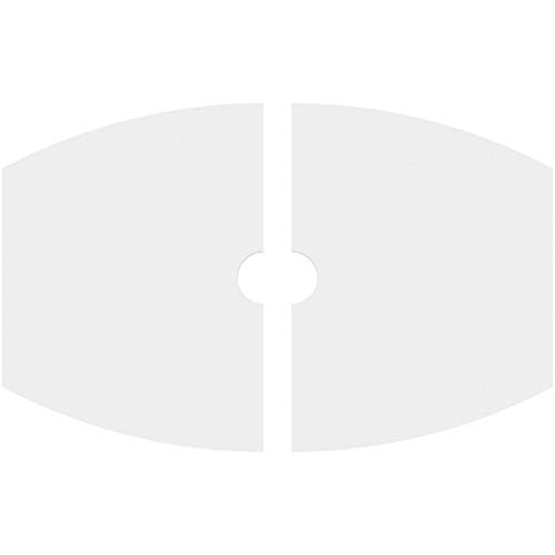 Image of Ekena Millwork CMP20X13KY2-02000 Kailey Architectural Grade PVC Contemporary, Two Piece Urethane Ceiling Medallions 20 inchW x 13 3 /8 inchH x 2 inchID x 10 3 /4 inchC x 1 inchP
