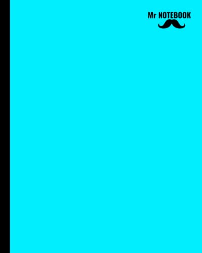 Mr NOTEBOOK: Simple Composition Notebook - Light Blue - College Ruled 100 Pages - 7.5 x 9.25