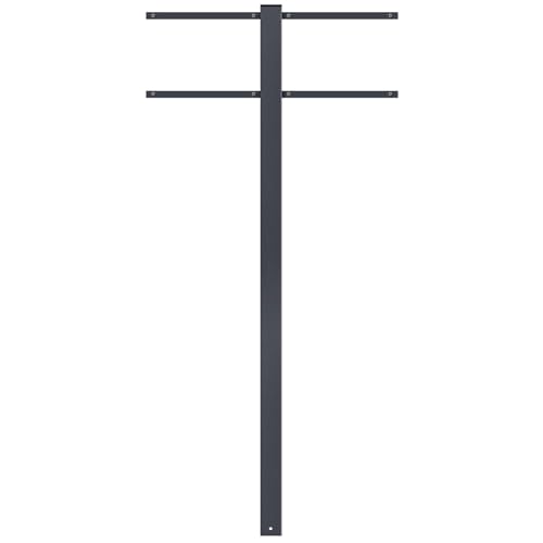 MOCAVI Stand 520 Briefkasten-Ständer für 2 Briefkästen anthrazit (RAL...