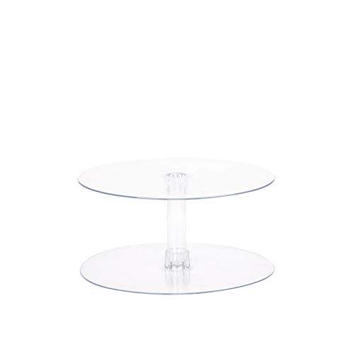 16-Inch Clear Round Crystal Acrylic Cupcake Stand - Tiered Dessert Food Display Serving Tower Birthday Party Wedding