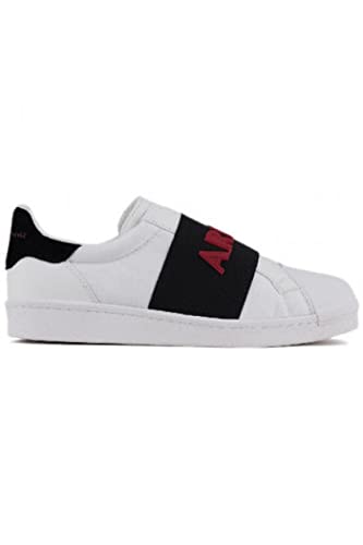 Armani Exchange Men's Contrast Rubber Logo Strap Sneaker