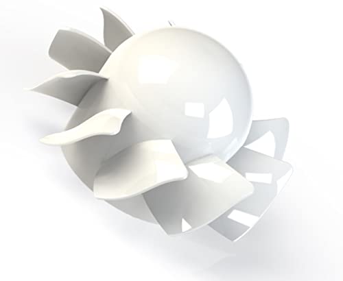 SYSTERM Kleine Universal Kanallüfter aRc Ø 100 mm / 10 cm mit Kugellager Axial Rohrlüfter Zuluft/Abluft Rohrventilator Lüfter niedrigem Energieverbrauch 15W, Hohe Effizienz 104 m3/h