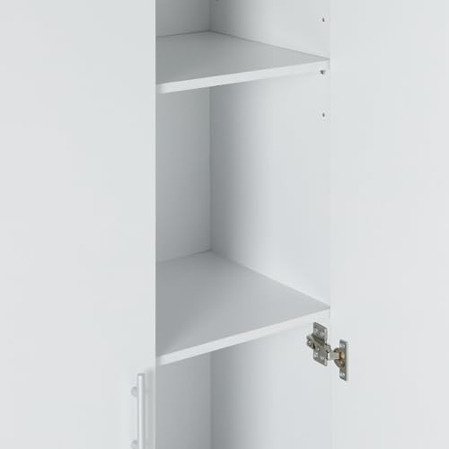 Image of Amazon Basics Storage Cabinet for Kitchen Pantry, White