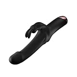 Rabbit Vibrator G-Punkt Klassischer Vibrator, Analvibratoren 10 Vibrationsmodi Analvibrator Dildo Erotik Sexspielzeug für Frauen und Paare, Schwarz