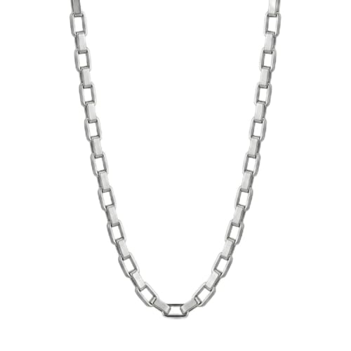 Image of THE MEN THING Chain for Men, Luxury Pure Titanium Steel Chain | Silver Stainless Steel Chain | Necklace Jewellery for Men & Boys