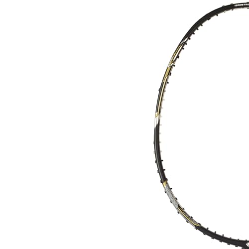 Image of Carlton Airblade M24 Graphite Badminton Racket with Full Cover (Strung) - Lightweight Graphite Frame - Includes Badminton Racket with Cover - Pack of 1 (Black&Gold)