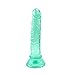 5.7 Inch Realistic Dildo, Body-Safe Material Lifelike Anal Dildo Powerful Suction Cup Dildo,Flexible Cock Adult Sex Toy from Women (Green)