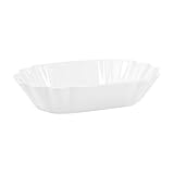 QUALITÄT: Die Schale aus hitzefestem Qualitätsporzellan gehört zu einem außergewöhnlichen Service in erstklassiger Qualität und modernem Design und kann als Salatschale, Snackschale oder Dessertschale verwendet werden.