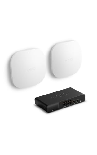 Image of Two Amazon eero PoE 7s (newest model) with Amazon eero PoE Gateway